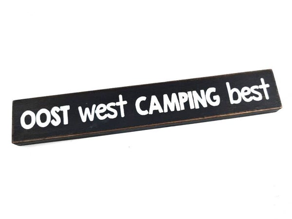 tekstblok oost west camping best *7821