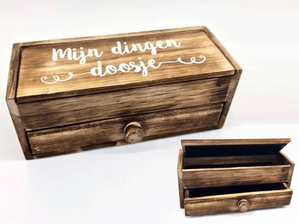 opbergdoosje met lade mijn dingen doosje *7901