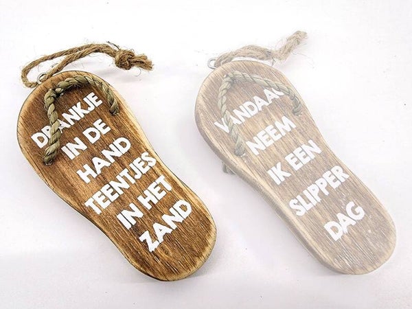 slippertje hangend drankje in de hand *8023