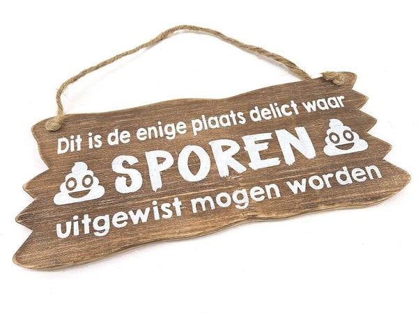 bordje hangend sporen *8106
