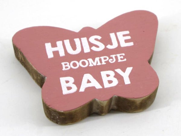 vlinder S huisje boompje baby *8266