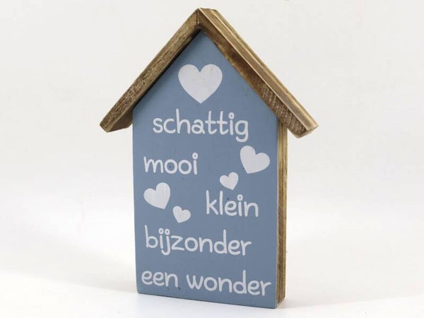 huis met dak schattig mooi, klein bijzonder een wonder *8291