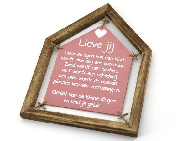 tekstbord huis lieve jij *8294