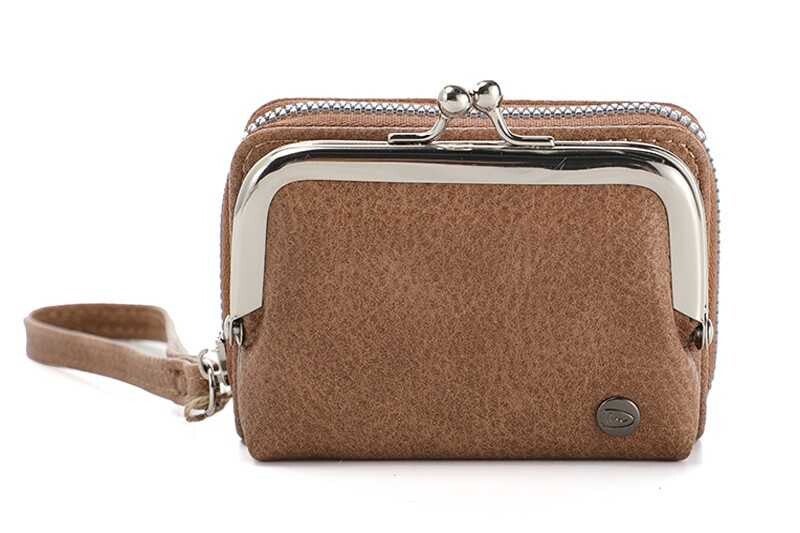 Camel portemonnee met knip Vigo