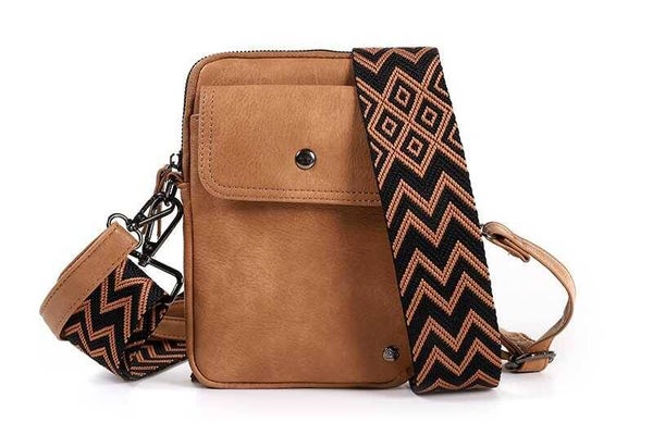 Camel telefoontasje / schoudertasje Groet nieuw