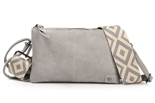 Grijs Castel schoudertasje / crossbody new