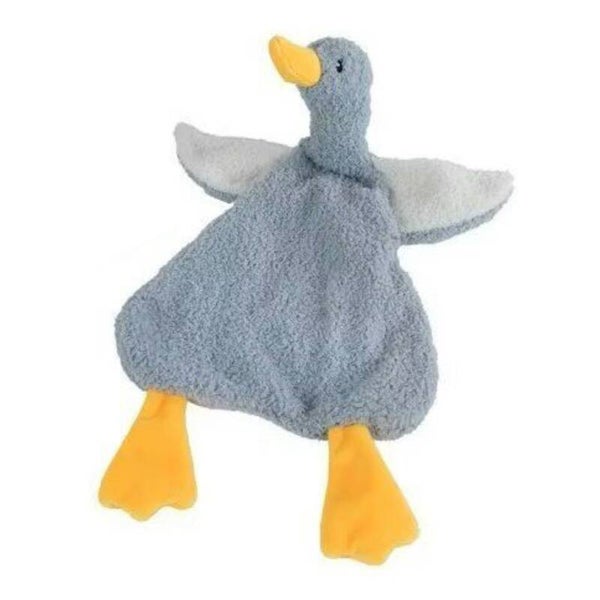 Eend knuffeldoek, 38 cm blauw