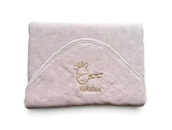 Badcape kiekeboe oud roze