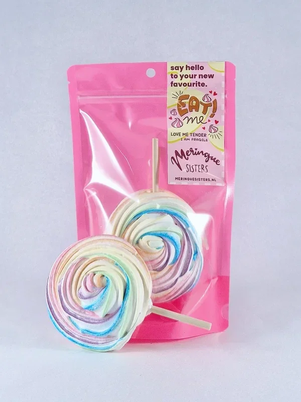 Meringue Rainbow Lolly 2 st.