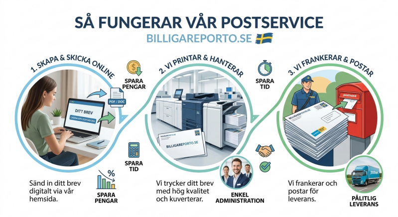 Postservice - vi printar och postar brevet åt dig - Brevservice