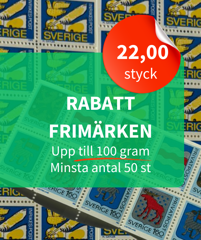 Rabattfrimärken 100 gram