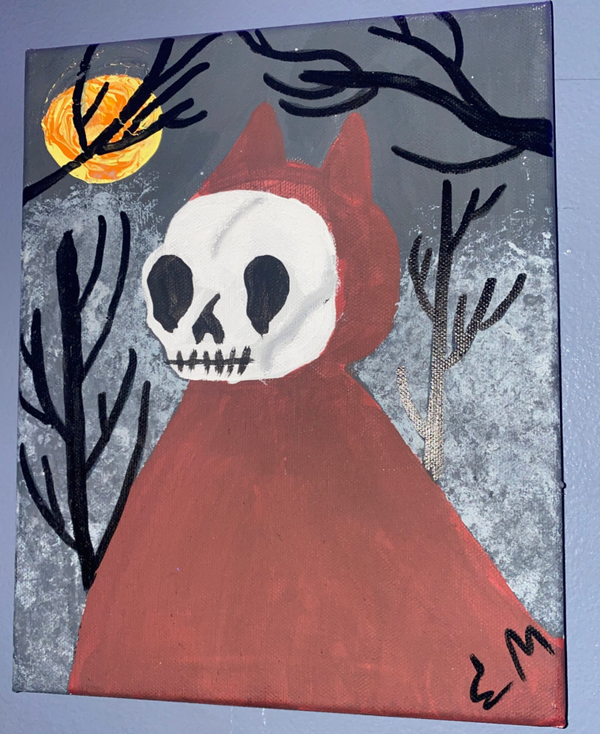 Little red skeleton hood