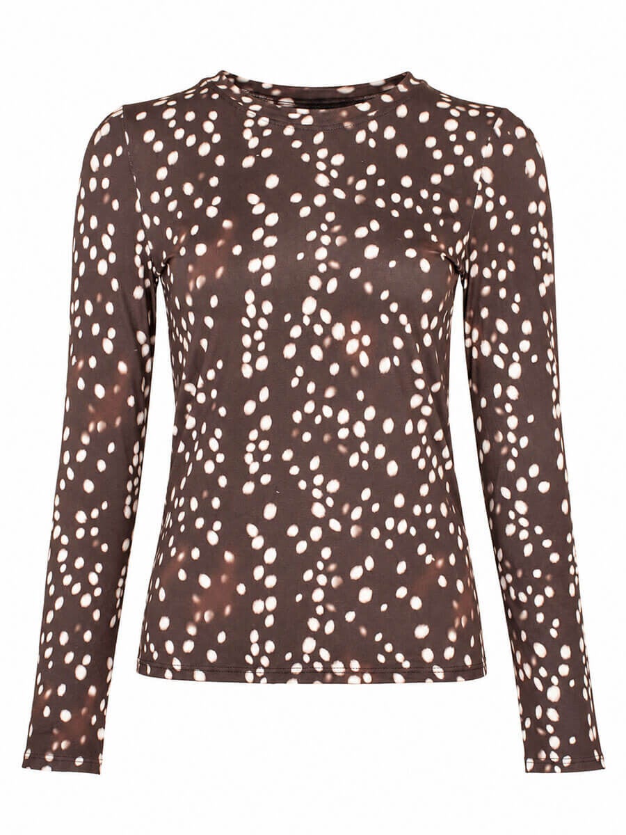 Aansluitende top - bambi print