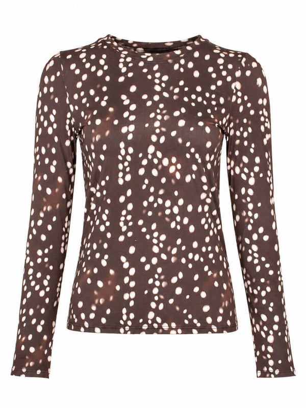 Aansluitende top - bambi print