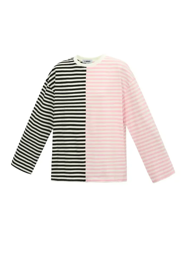 Longsleeve Asymmetrisch - Pink