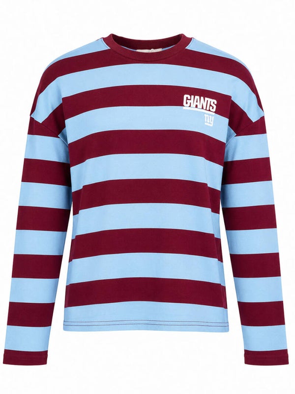 Longsleeve - blauw/bordeaux
