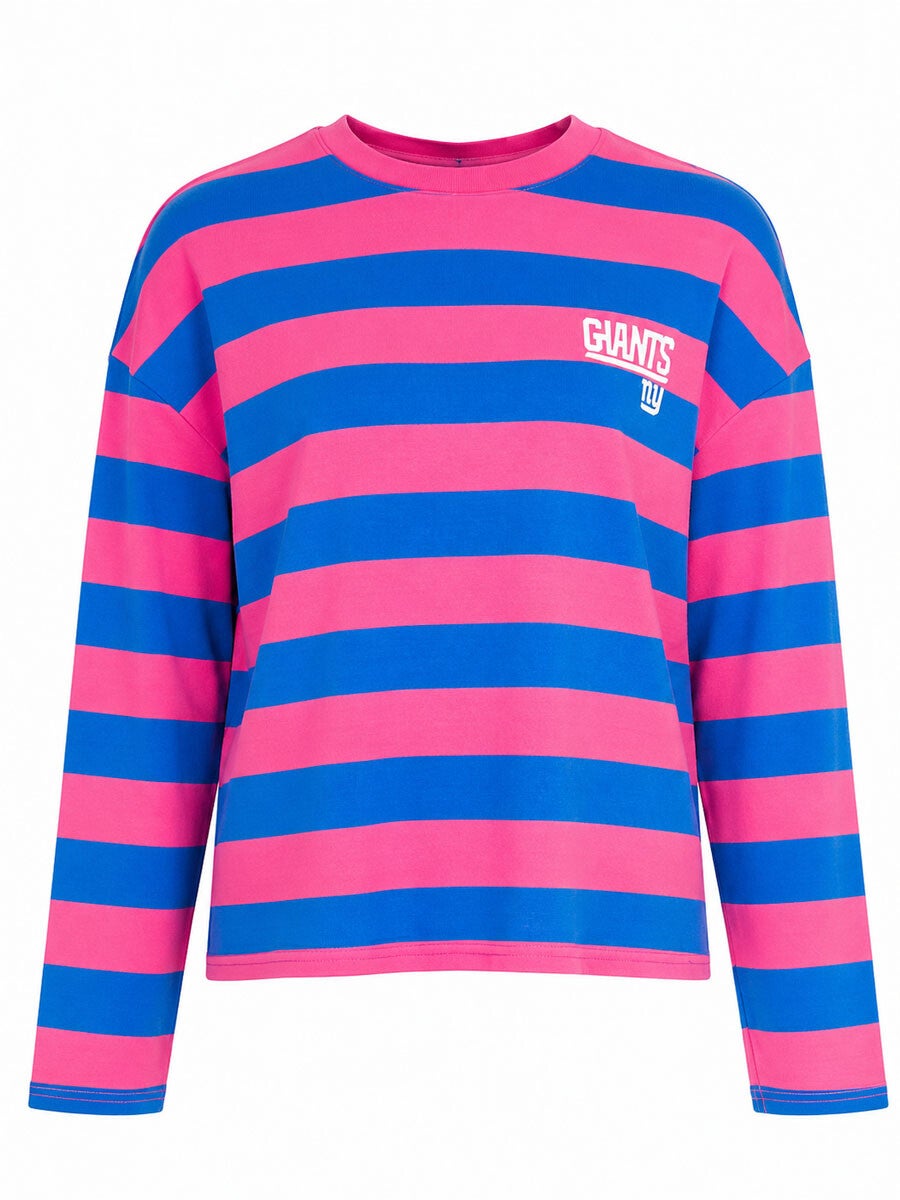 Longsleeve - blauw/roze