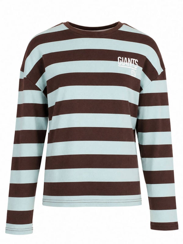 Longsleeve - blauw/bruin