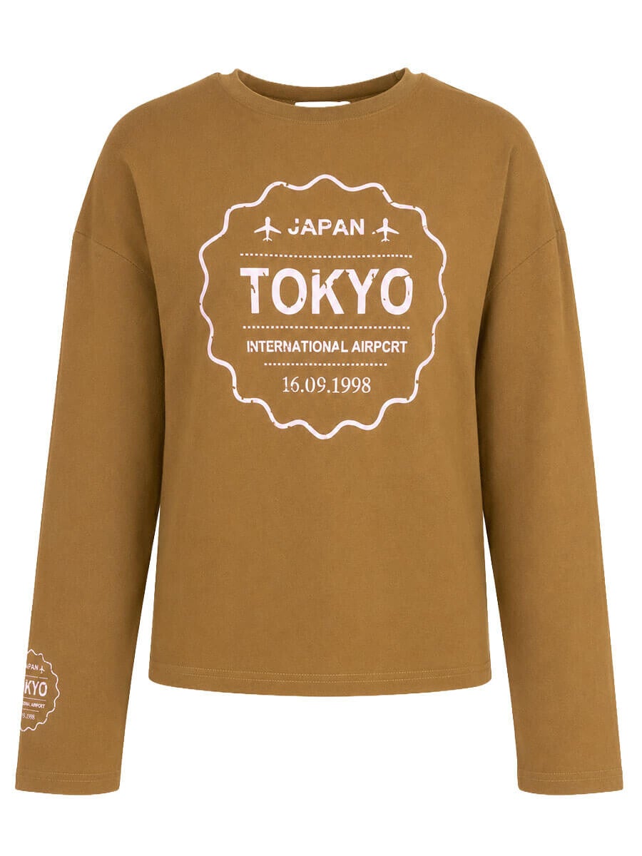 Longsleeve groen/roze