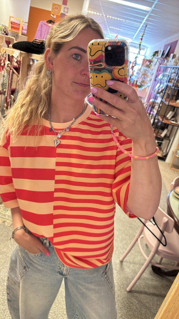 Streep shirt asymmetrisch