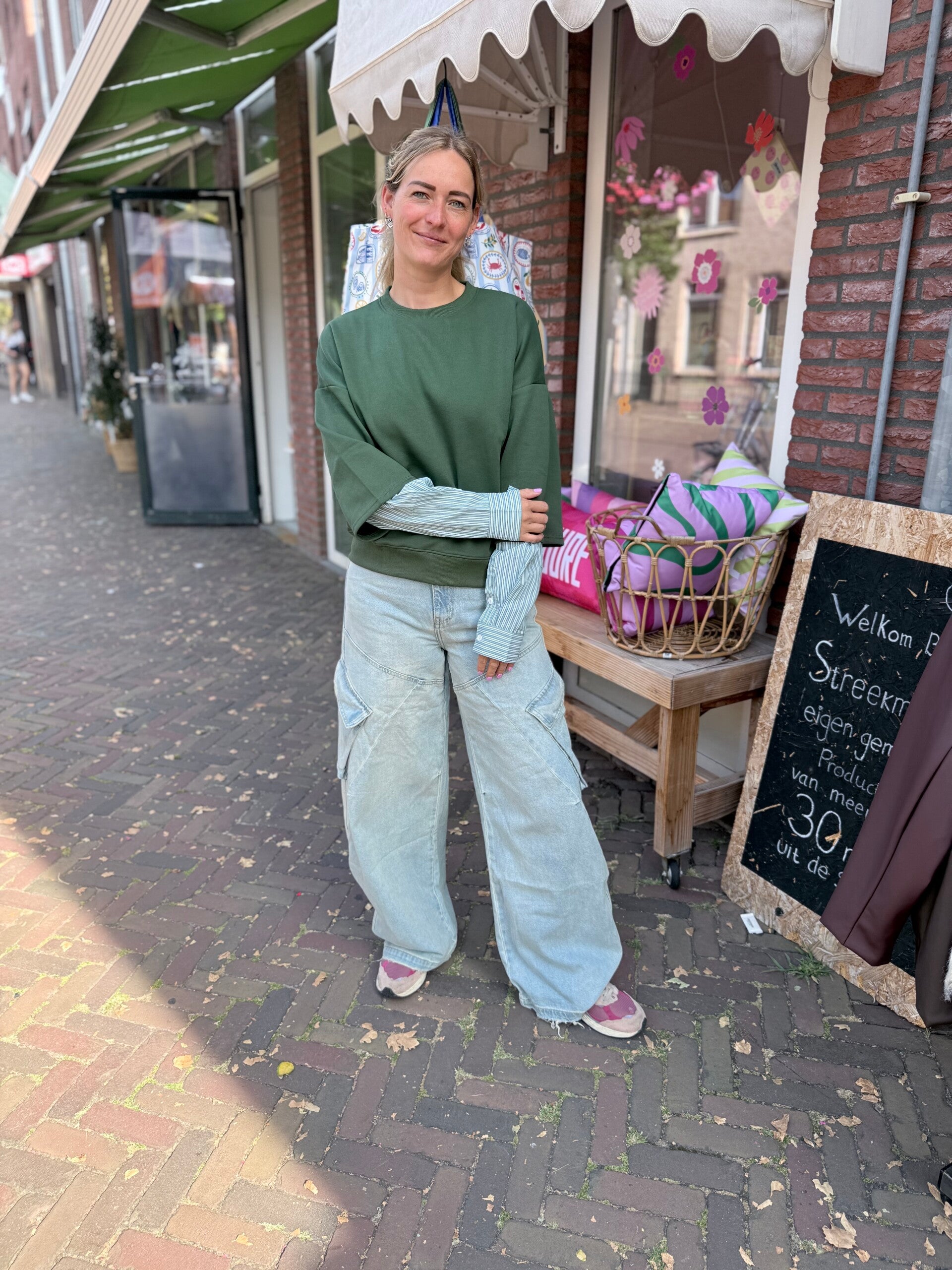 Sweater blouse - Groen