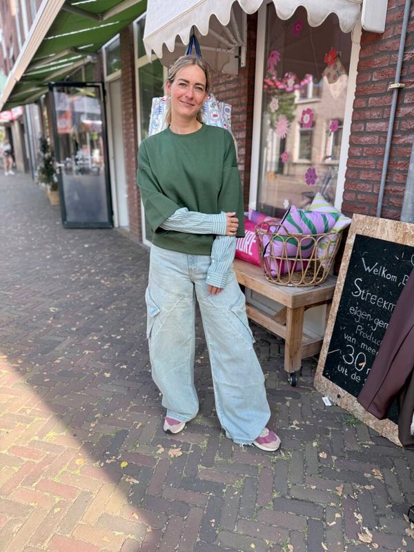 Sweater blouse - Groen