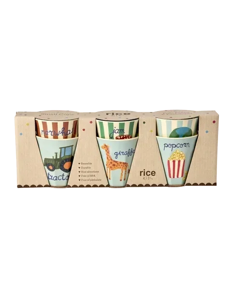 Kidsbeker - Set 6 stuks ABC print