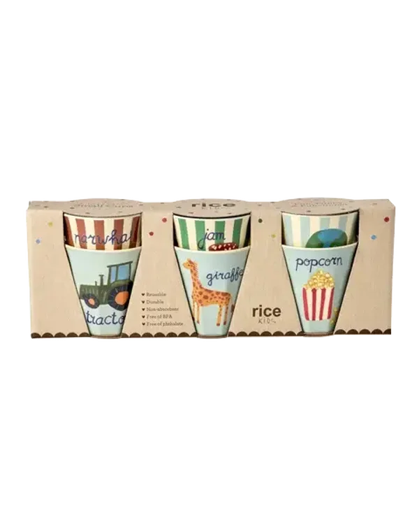 Kidsbeker - Set 6 stuks ABC print