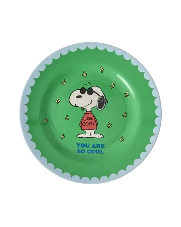 Kinderbord - Groen - Snoopy print
