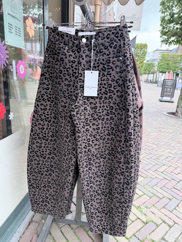 Panter balloon jeans - donkerbruin