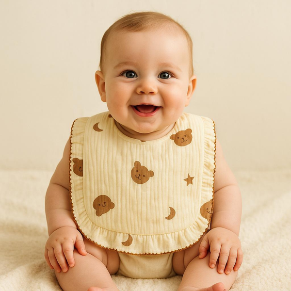 Schattig slabbetje met beertjes 🤎