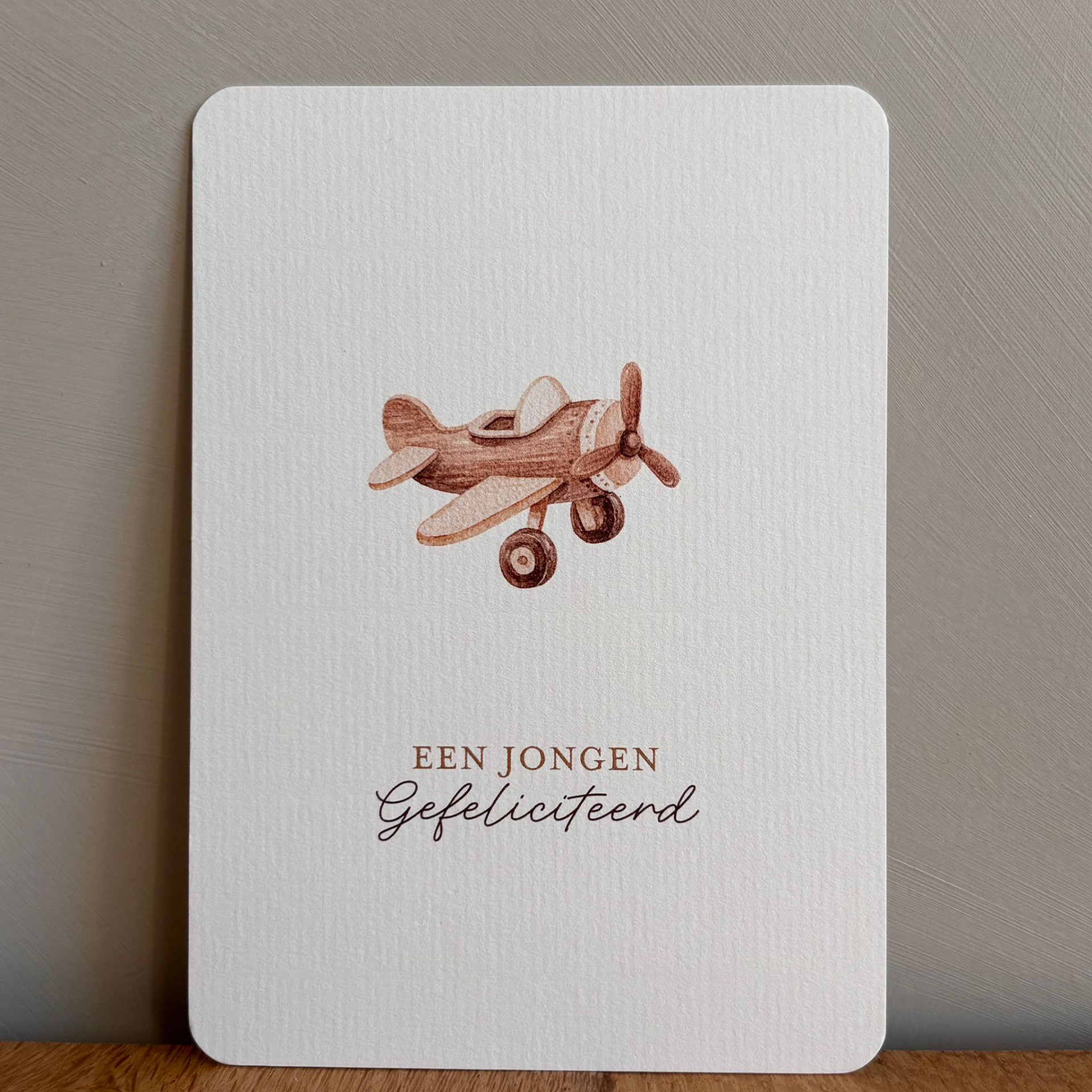 Kaart een jongen, Gefeliciteerd