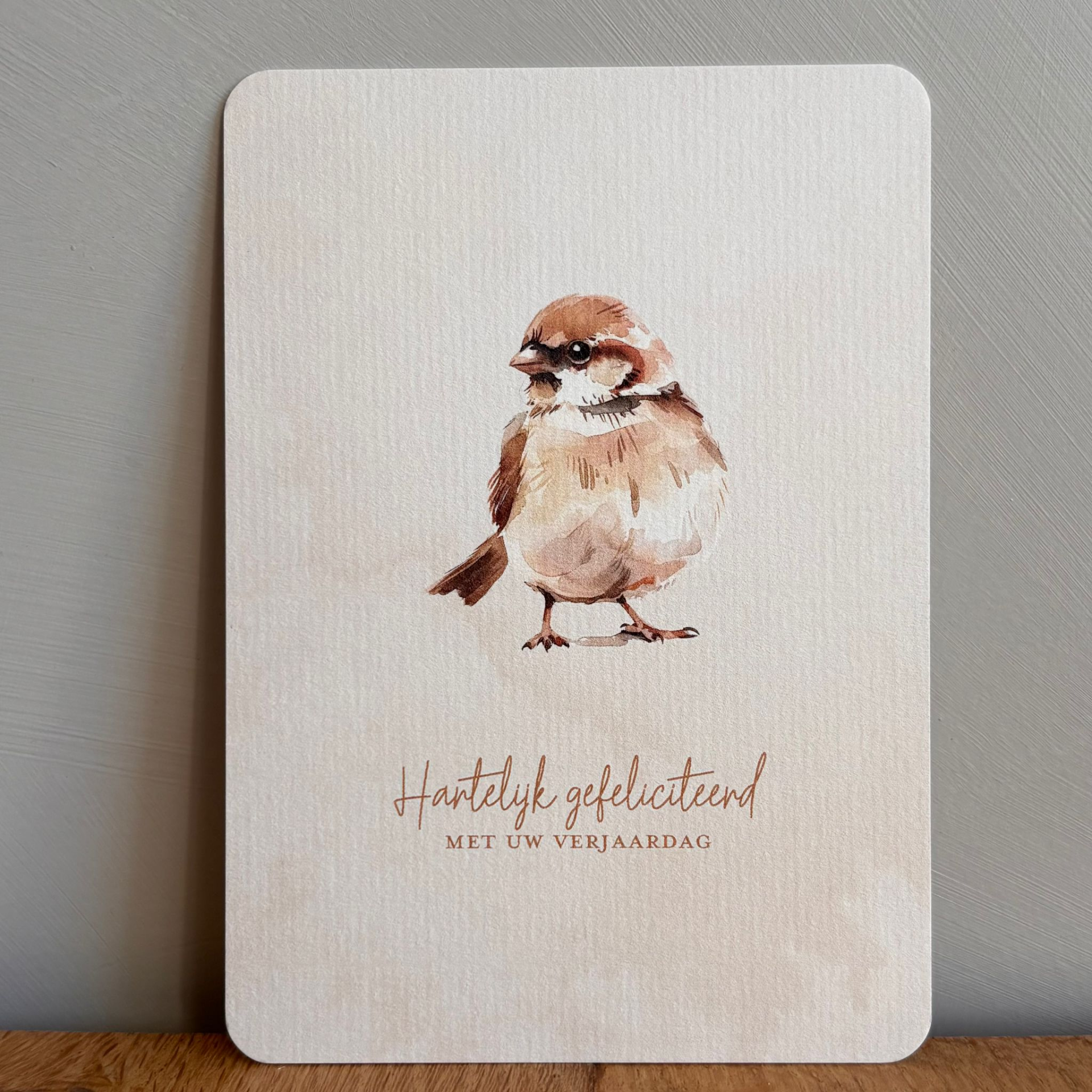 Kaart musje | Hartelijk gefeliciteerd