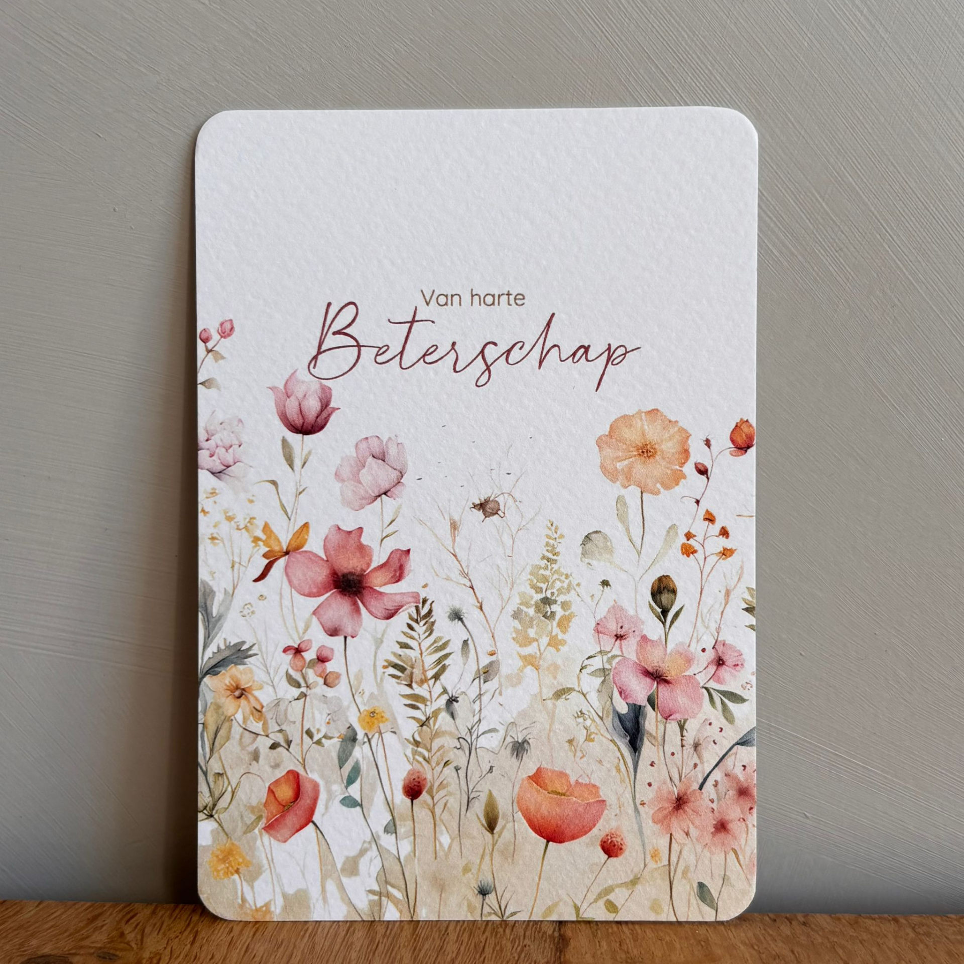Kaart bloemen | Van harte beterschap