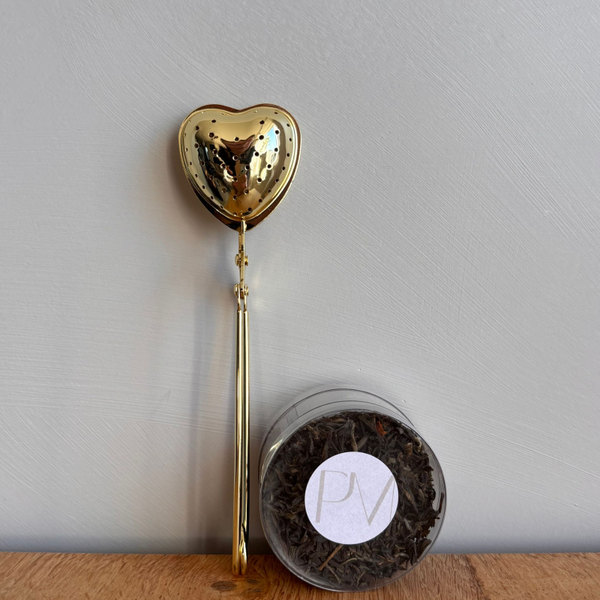 Theezeefje goud met kokertje jasmijnthee ✨