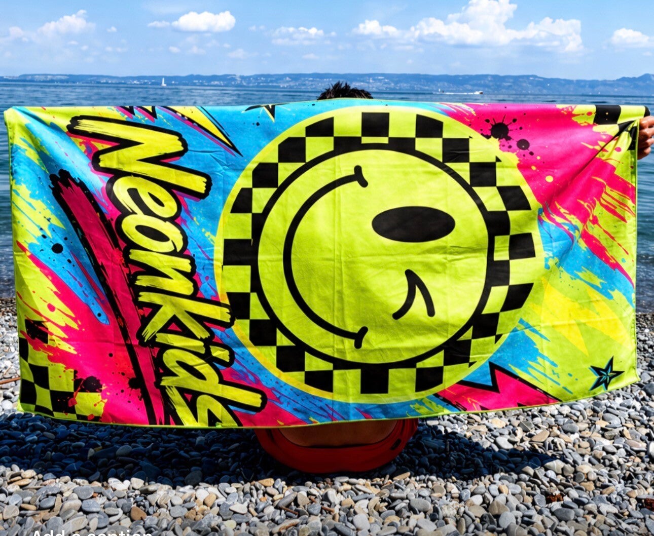 Neon Smile Microfiber Towel