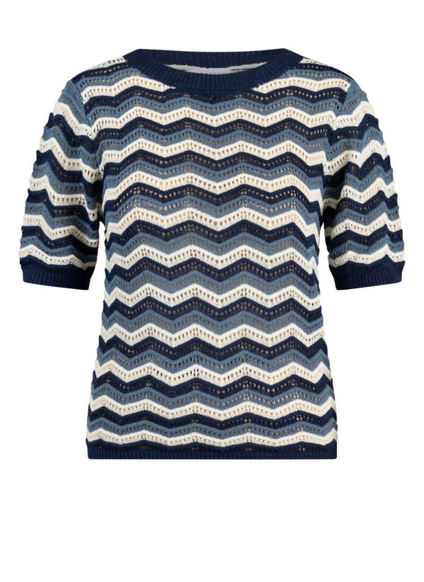 Ivy Beau Truitje Djuna multicolor blauw