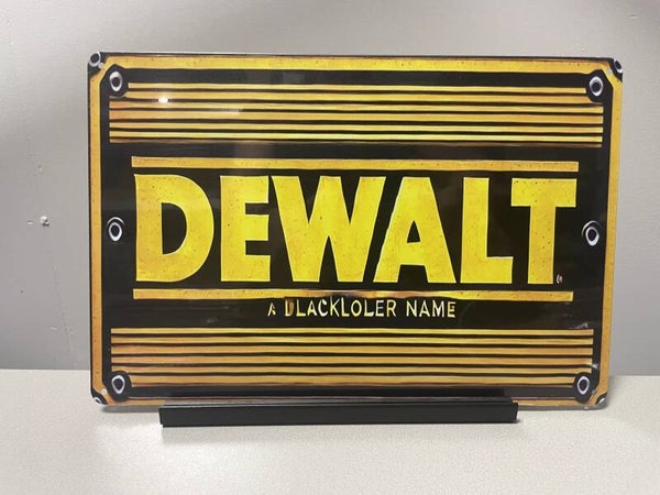 DeWalt  metalen reclamebord / wandbord (Old Look)