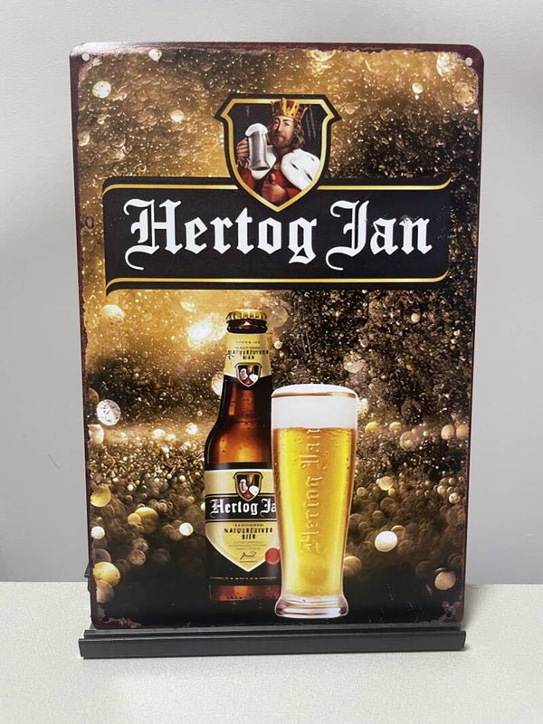 Hertog Jan metalen reclamebord (Old Look)
