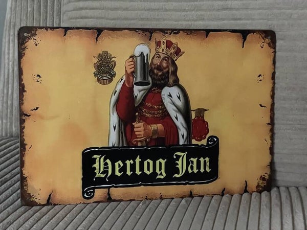 Hertog Jan metalen reclamebord (Old Look)