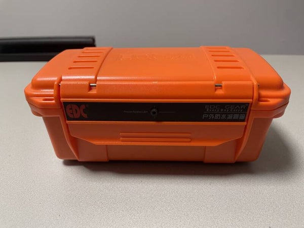 Waterdichte box voor outdoor activiteiten kleur oranje