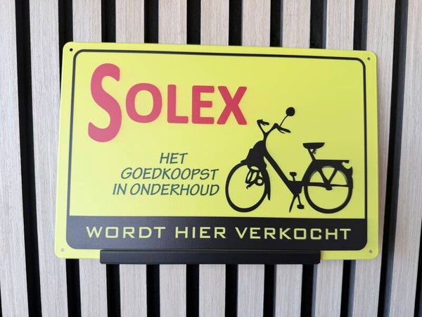 Solex metalen reclamebord / wandbord