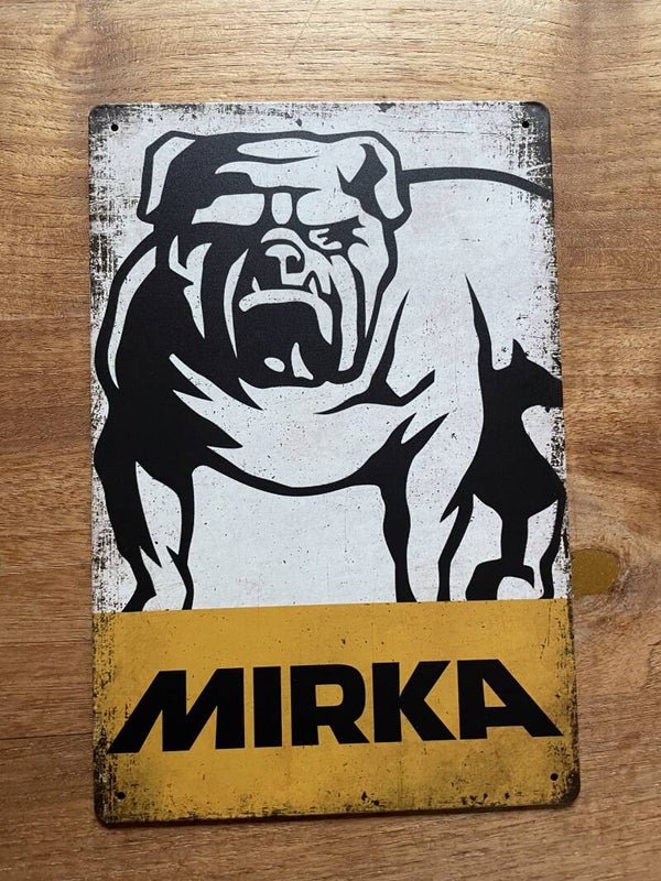 Mirka metalen reclamebord / wandbord (Old Look)