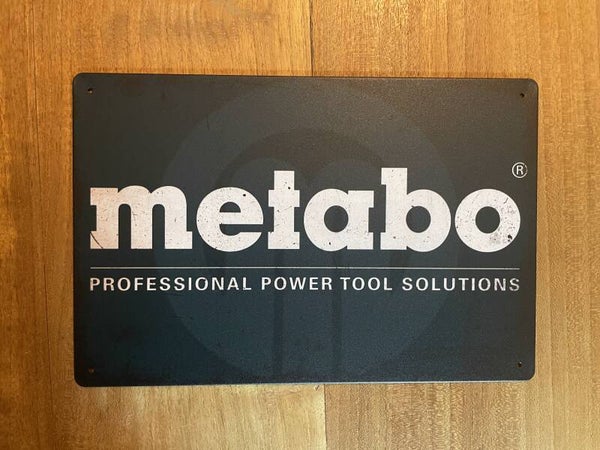 Metabo Professional Power Tool solutions metalen reclamebord / wandbord (Old Look)