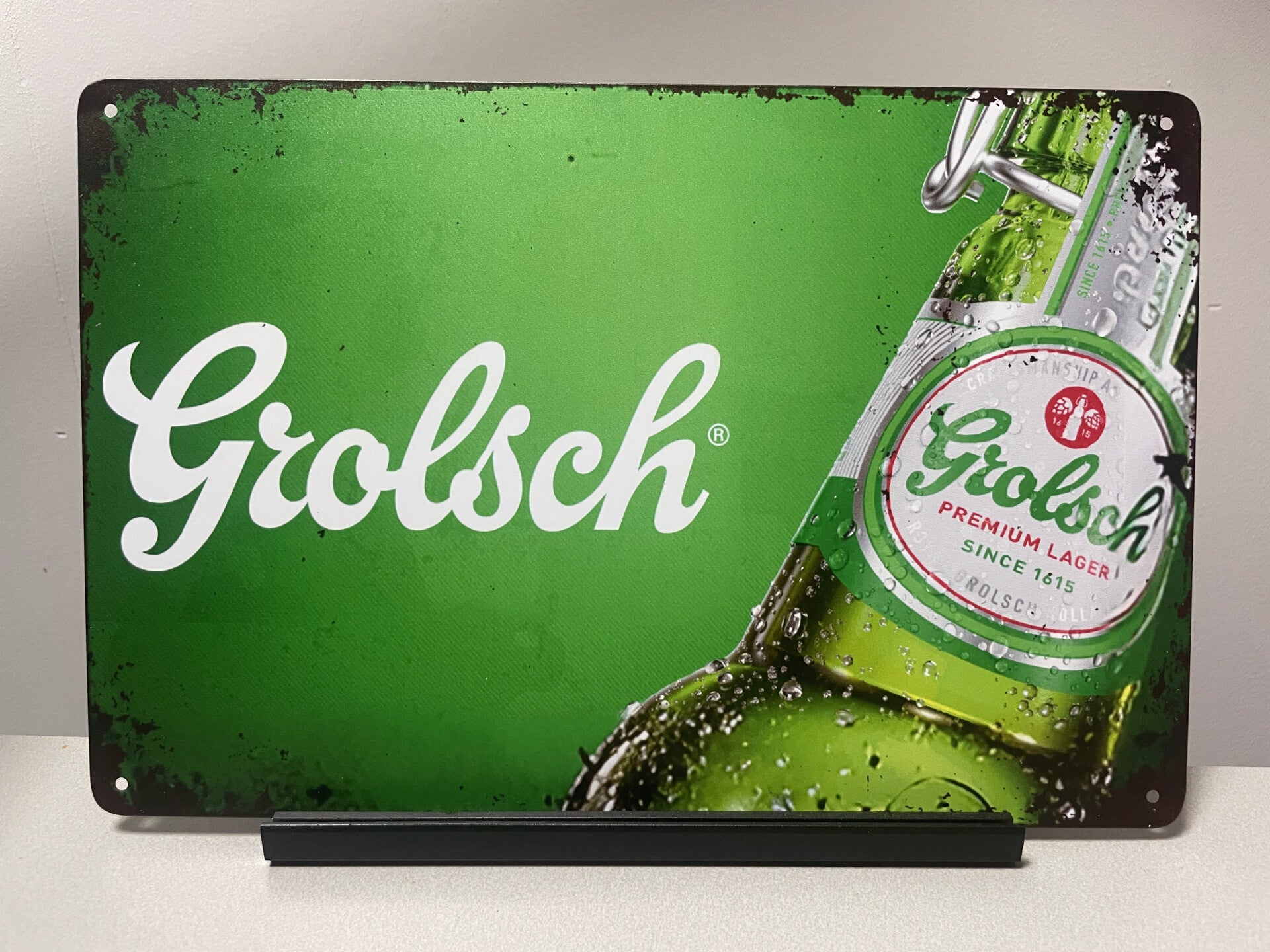 Grolsch metalen reclamebord / wandbord (Old Look)