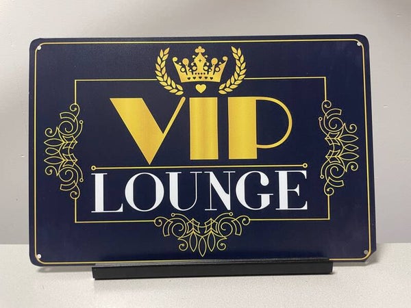 VIP LOUNGE metalen reclamebord / wandbord (Old Look)