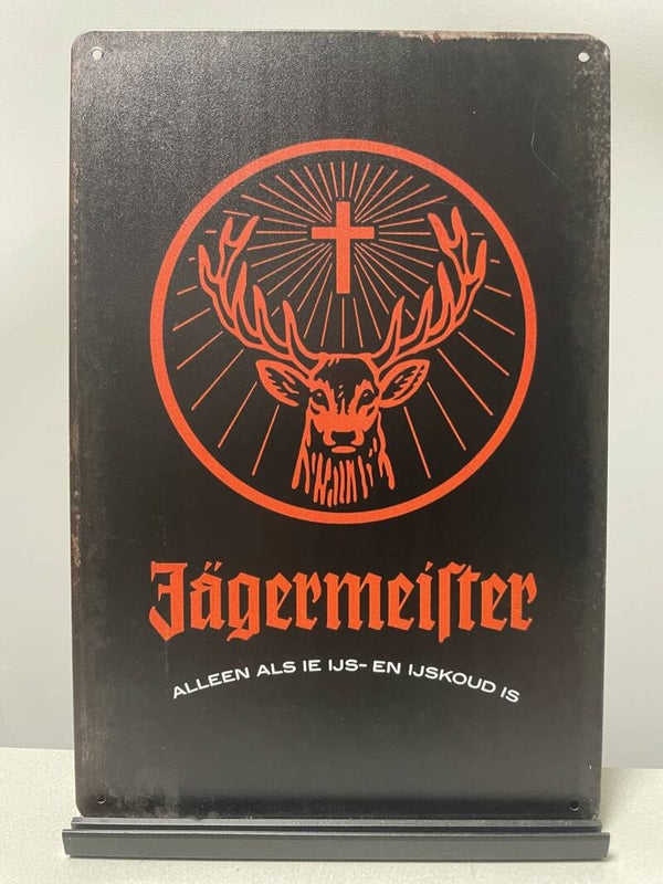 Jagermeister metalen reclamebord (Old Look)