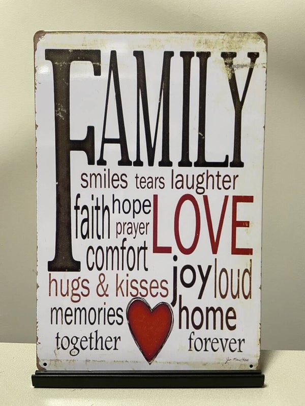 Family ,tekstbord (Old Look)