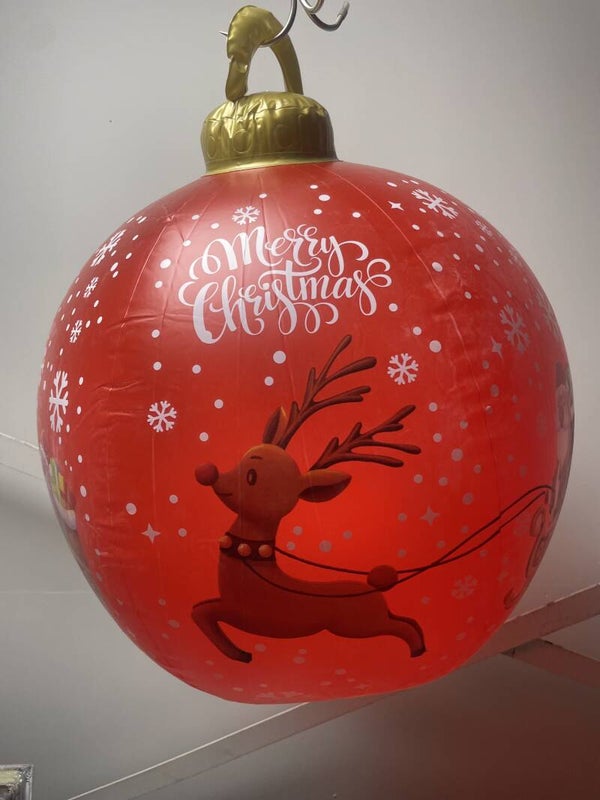 Grote Kerstbal (60cm) met opdruk (Merry Christmas) voor binnen en buiten