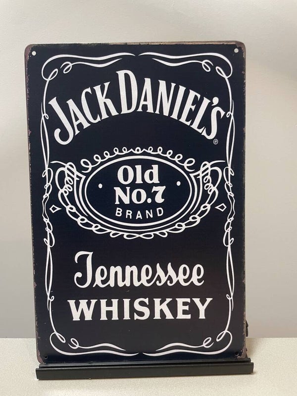 Jack Daniels Whiskey metalen reclamebord / wandbord (Old Look)
